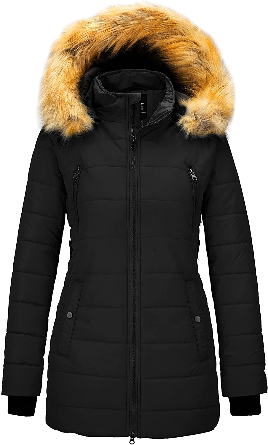Wantdo Women's Warm Winter Coat Thicken Puffer Jacket Quilted Parka ...
