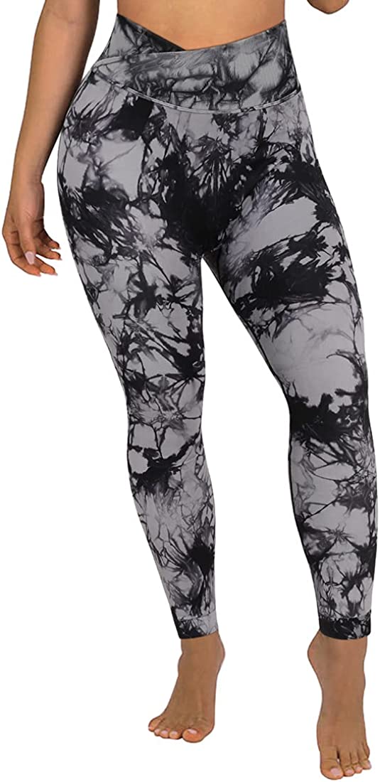 SUUKSESS Women Butt Lifting Leggings with Pockets Crossover High