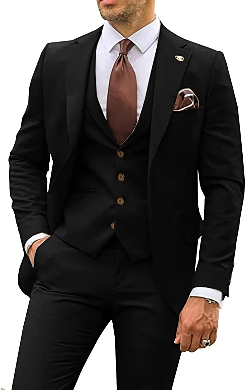 Wangyue 3 Piece Men's Suits,Suit,Suit Slim Fit,Tuxedo for Men,White and  Beige Mens Suit,Men's Suits (34) XXS at  Men's Clothing store