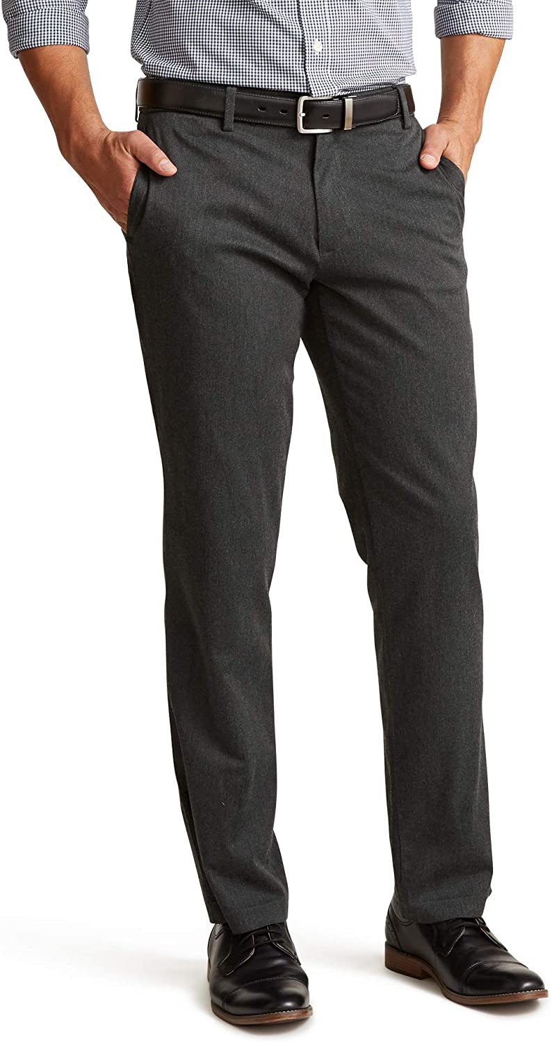 Dockers Mens Straight Fit Signature Lux Cotton Stretch Khaki Pant :  : Clothing, Shoes & Accessories