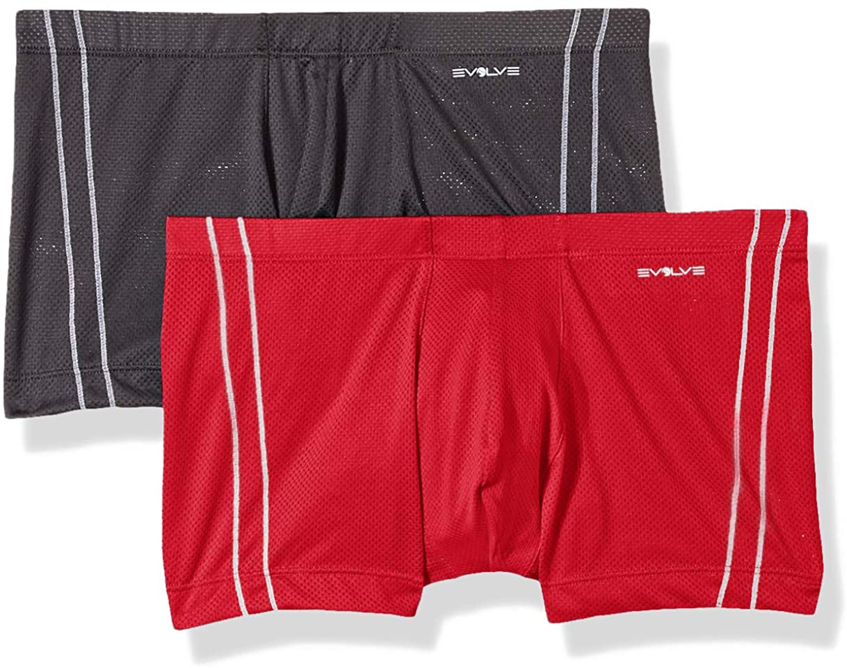 Evolve Mens Micro Mesh Comfort No Show Trunk Multipack : :  Clothing, Shoes & Accessories