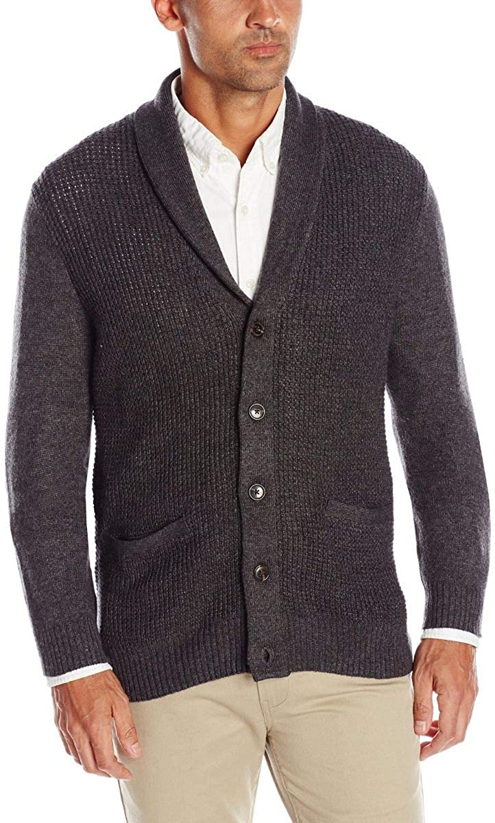Haggar Men's Long Sleeve Shawl Collar Cardigan Sweater | eBay
