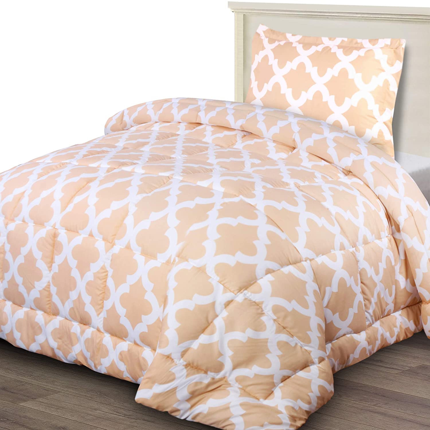 Details about   Utopia Bedding Printed Comforter Set Luxurio with 2 Pillow Shams Queen, Grey 