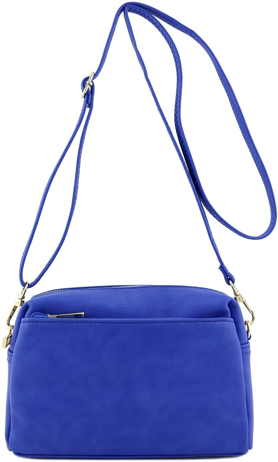 Small Crossbody Bag Top Duo Zip Blue