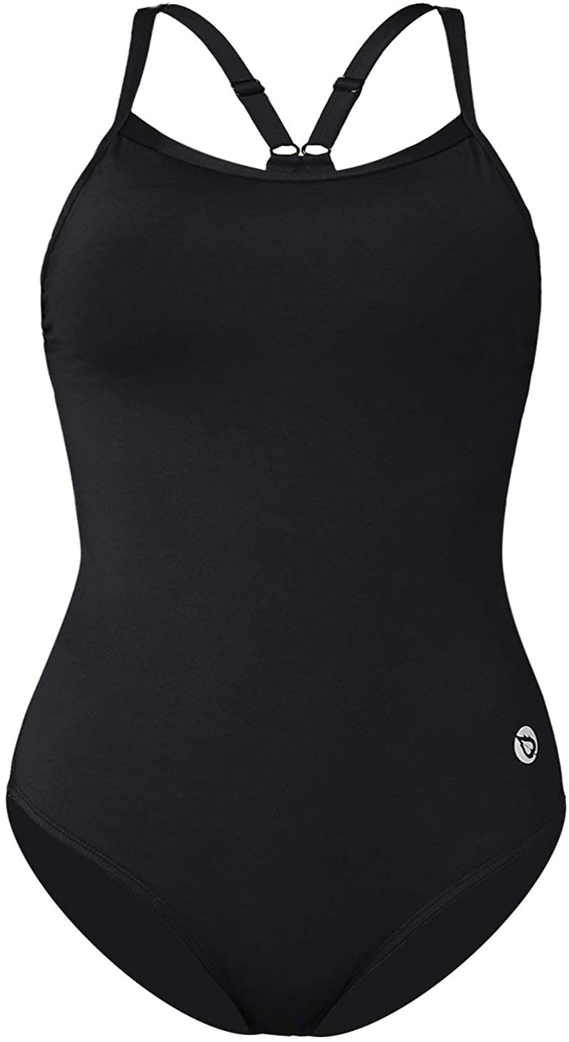 BALEAF Women's Athletic Training Adjustable Strap One Piece Swimsuit  Swimwear Ba