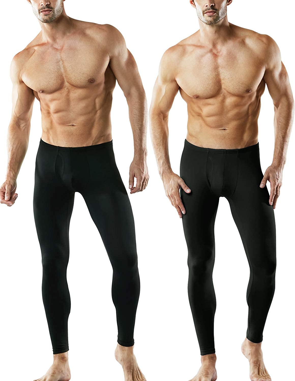 TSLA Men's Thermal Underwear Pants Heated Warm Fleece Lined Long Johns Leggings Winter Base Layer Bottoms