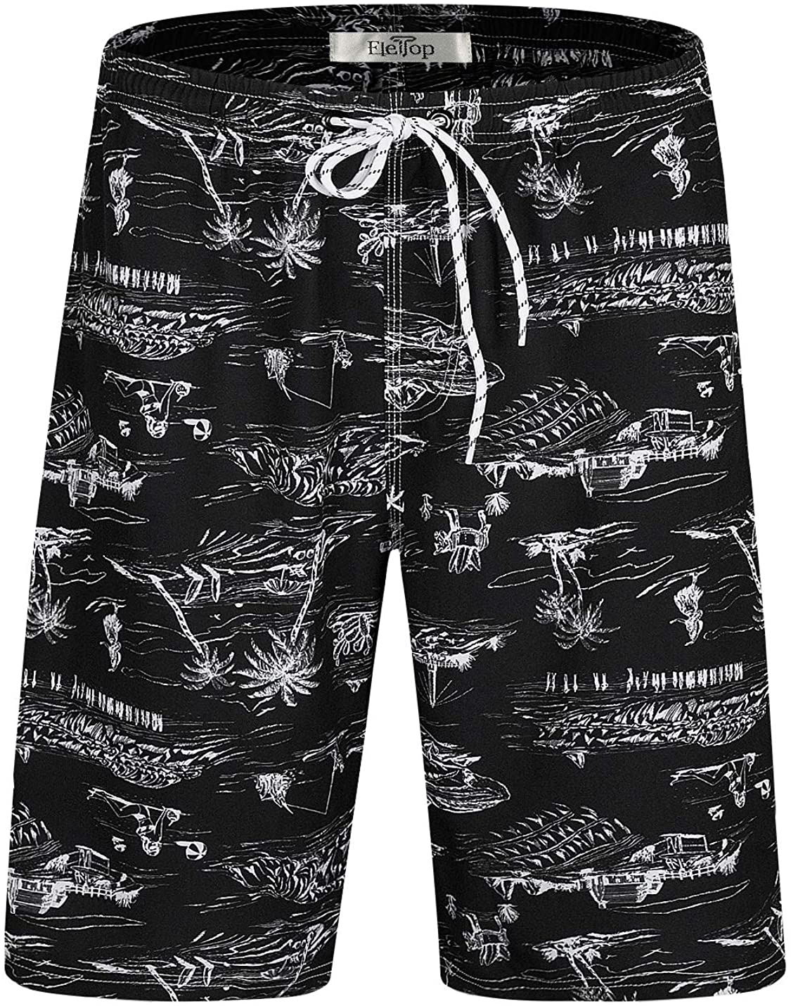 ELETOP Men's Swim Trunks Quick Dry Board Shorts for Swimming Beach Holiday Bathing Suit L2 