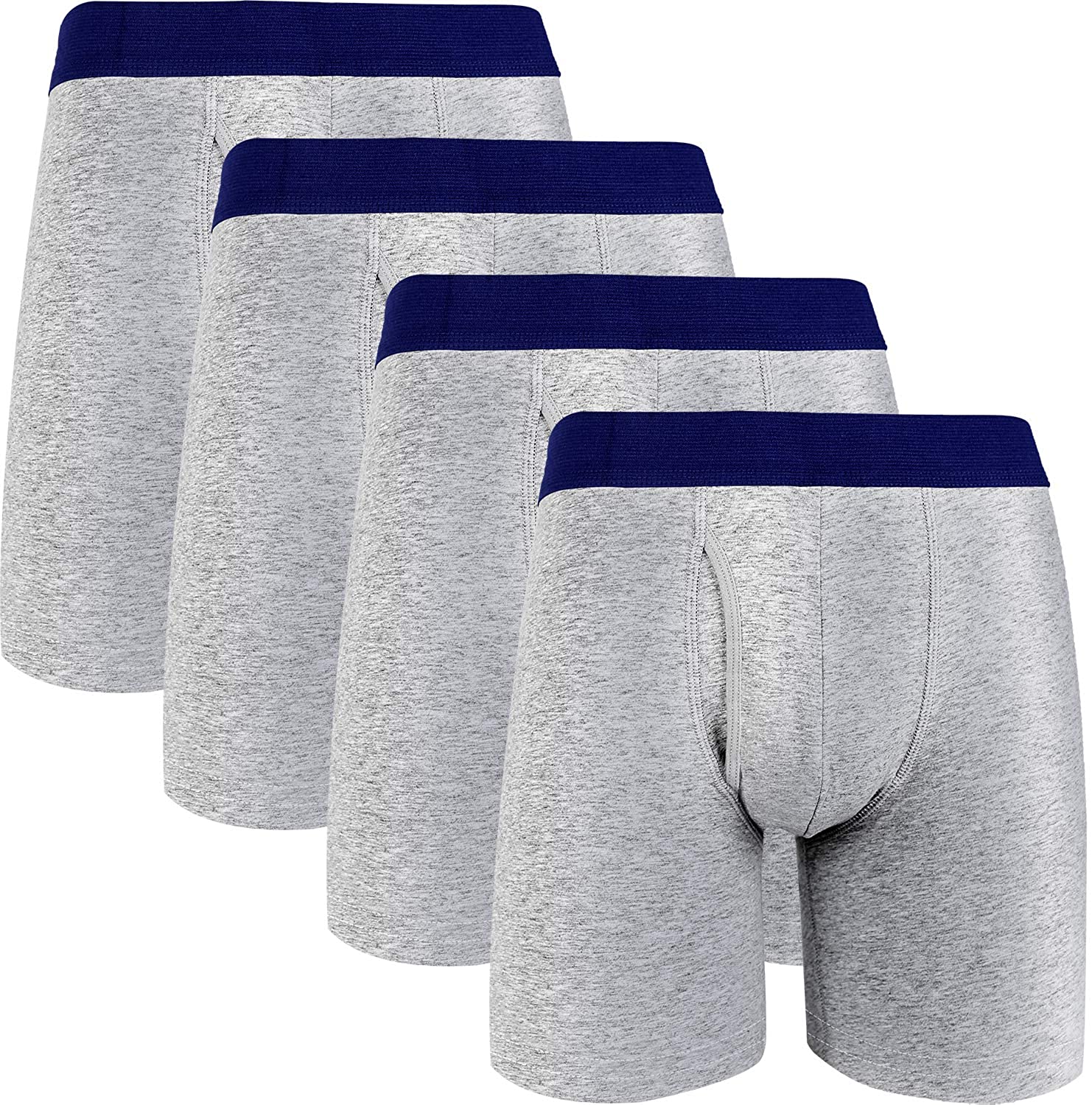 LYYTHAVON Men's Boxer Briefs Cotton Tag-Free Underwear Boxer Briefs 