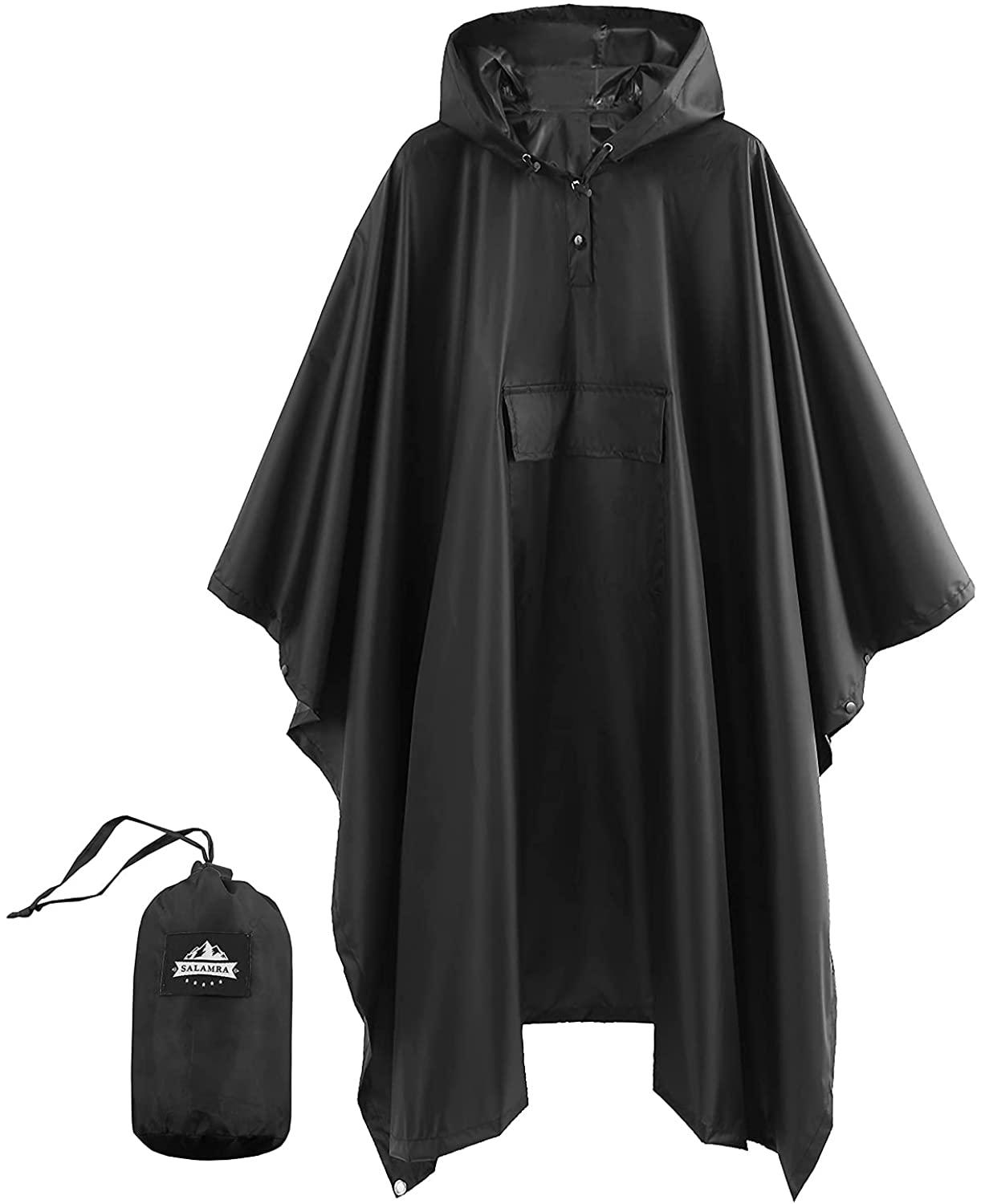 visuel Aflede fællesskab Hooded Rain Poncho Waterproof Raincoat Jacket for Men Women Adults with  Pocket | eBay