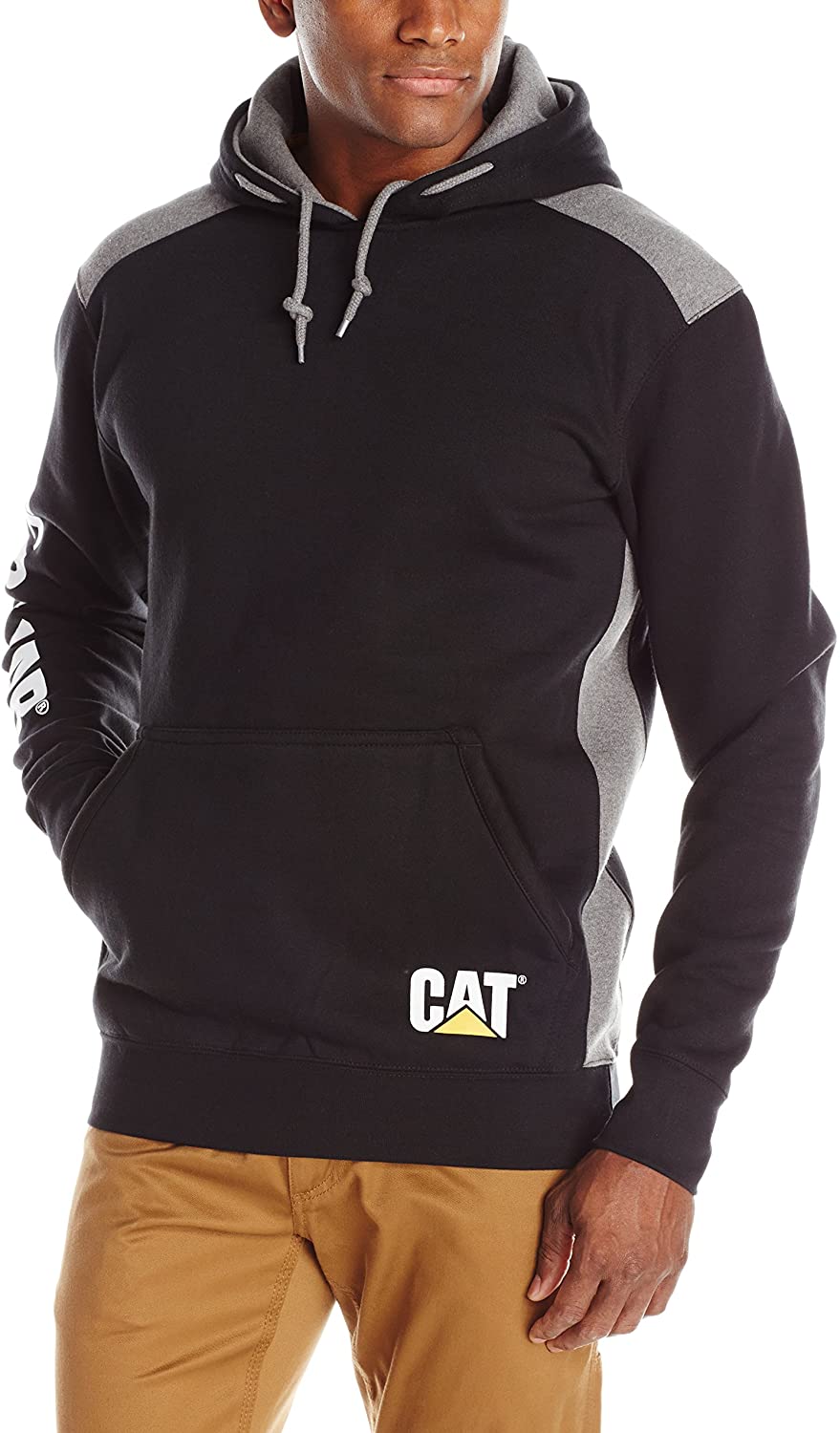 caterpillar men's hooded sweatshirt