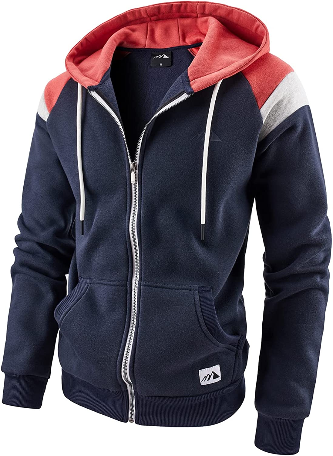 Buy OHSNMAKSL Hoodies for Men sherpa Warm Fleece Hoodie Jacket Sweatshirt  Full Zip Sport Workout Coats, Blue, Small at