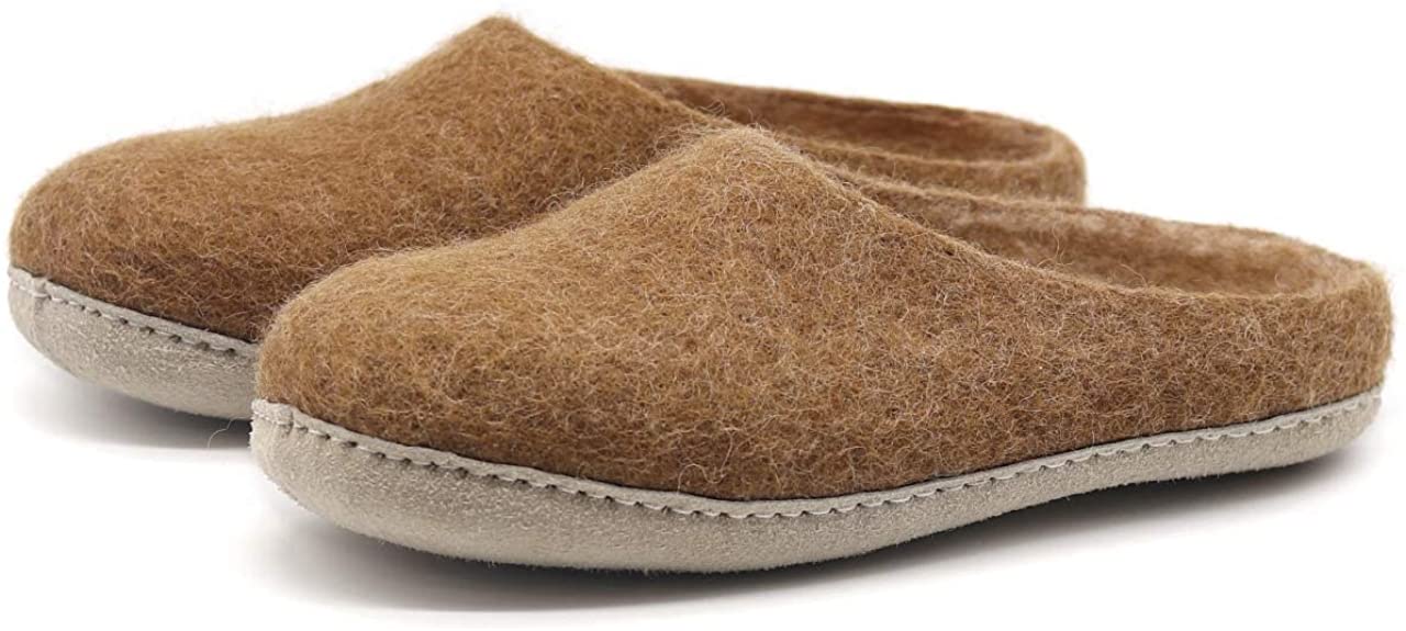 nootkas men's felted merino wool slipper