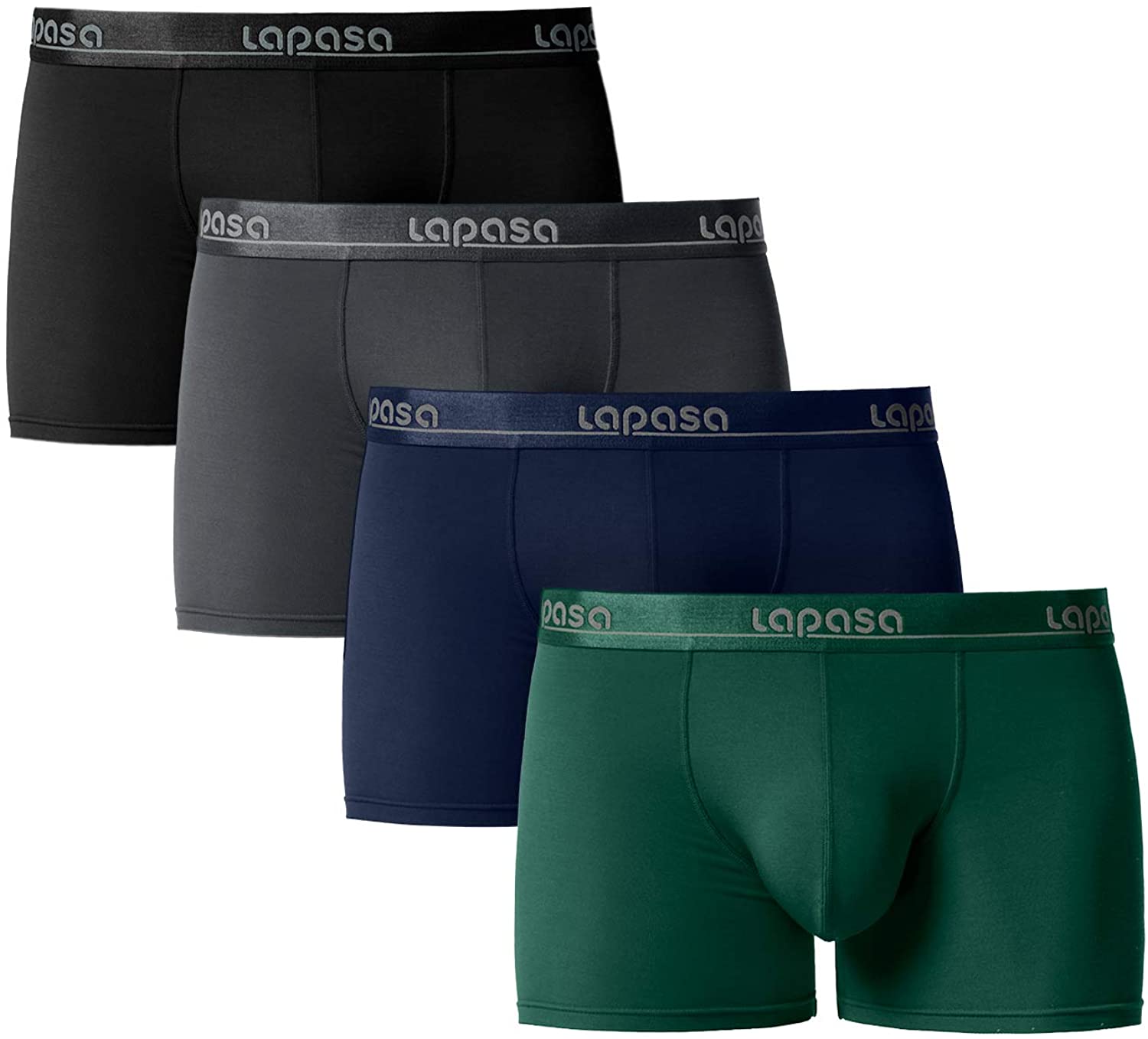 LAPASA Men's Boxer Briefs 3-Pack at  Men's Clothing store