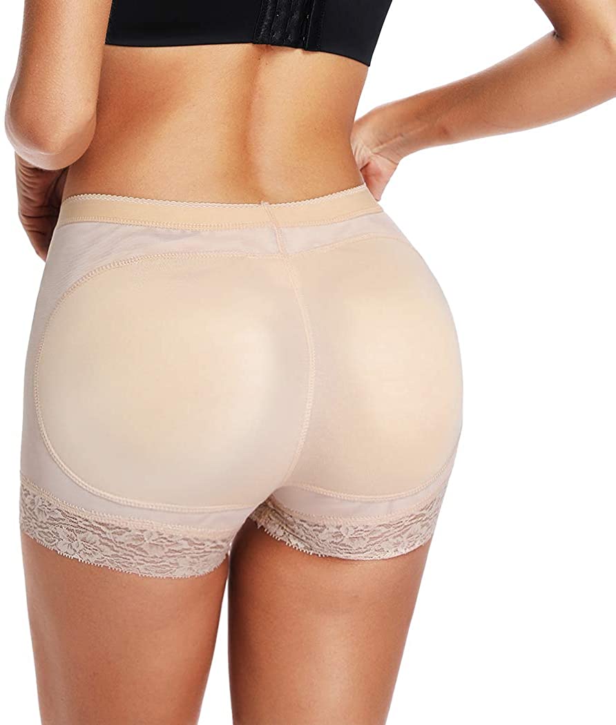 Padded Underwear Women Hip Enhancer Shapewear Butt Lifter Panties Lace