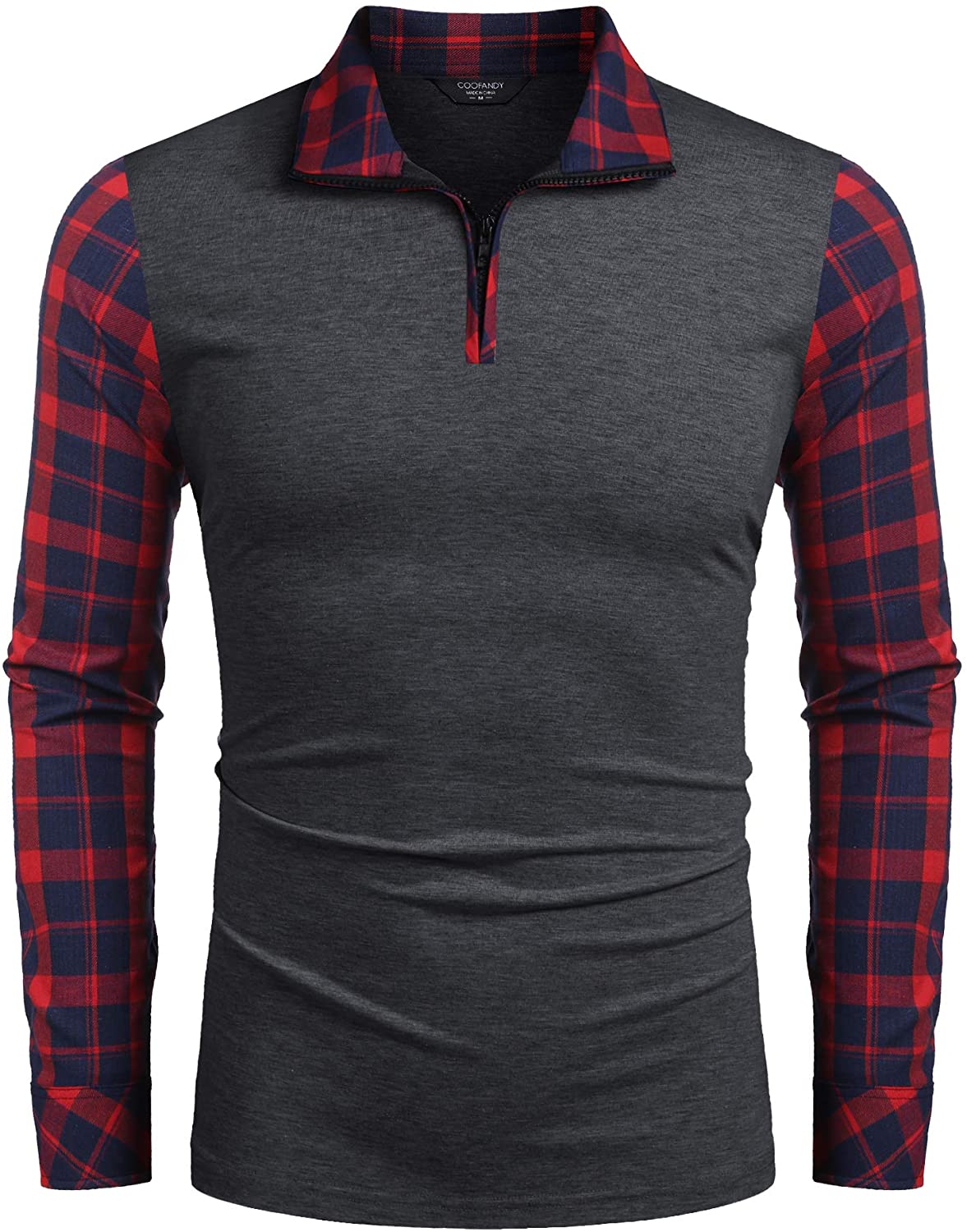 men's casual long sleeve polo shirts