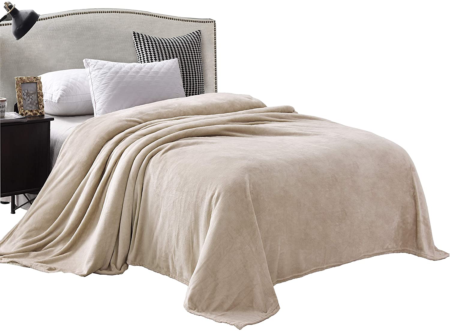 Whale Flotilla Flannel Fleece King Size Bed Blanket Soft Velvet Bedspread Plush 
