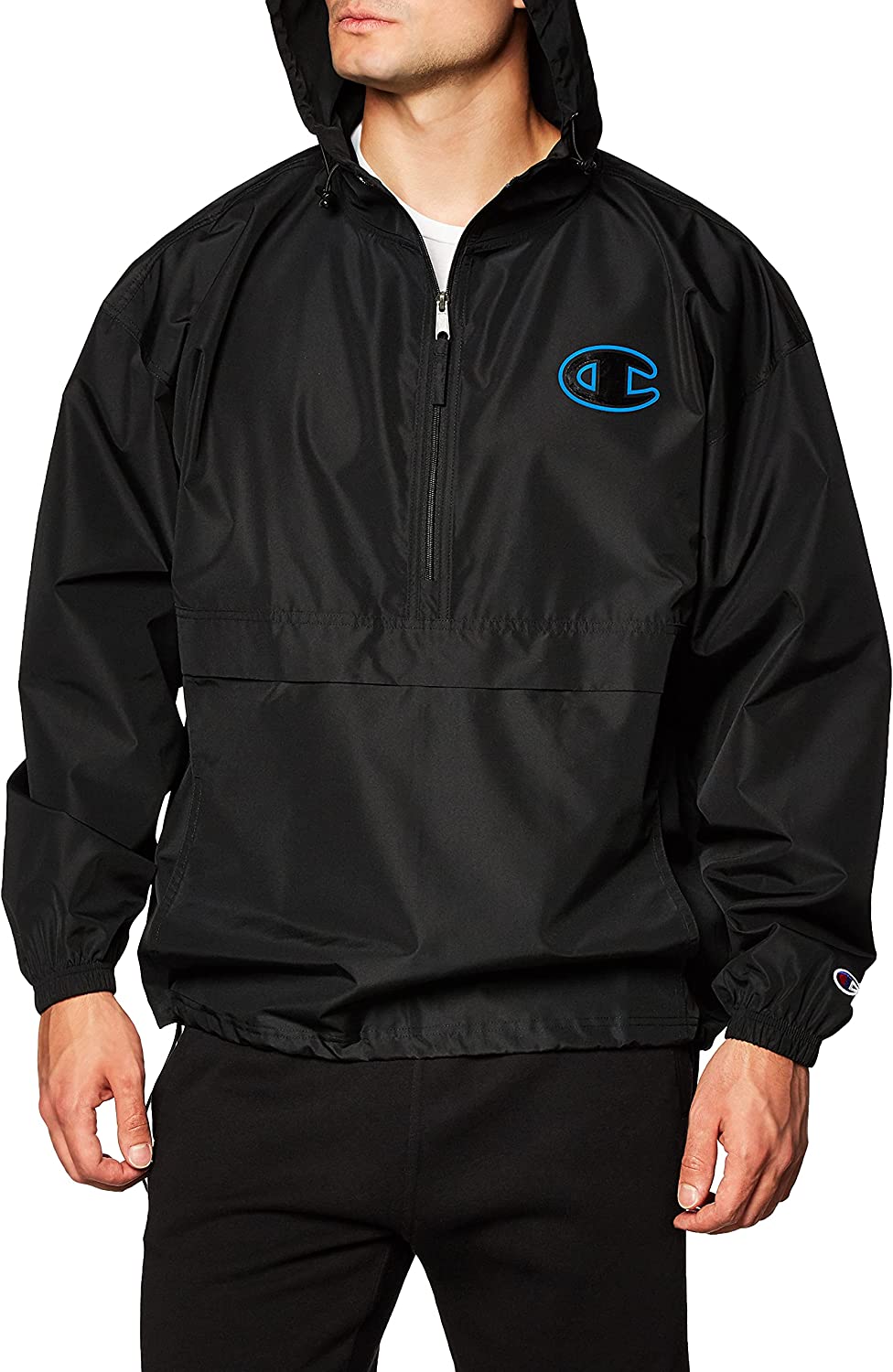 men's champion colorblock packable jacket