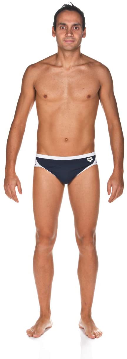 Arena Mens Team Stripe Low Waist MaxLife Swim Short Swimsuit 