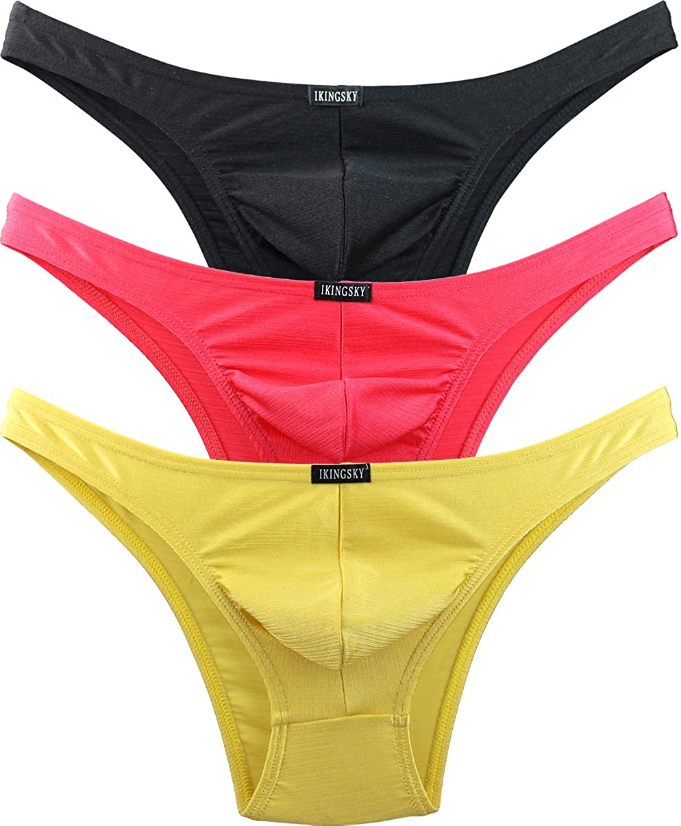 iKingsky Men's Cheeky Underwear Mens Pouch Bikini Panties Sexy ...