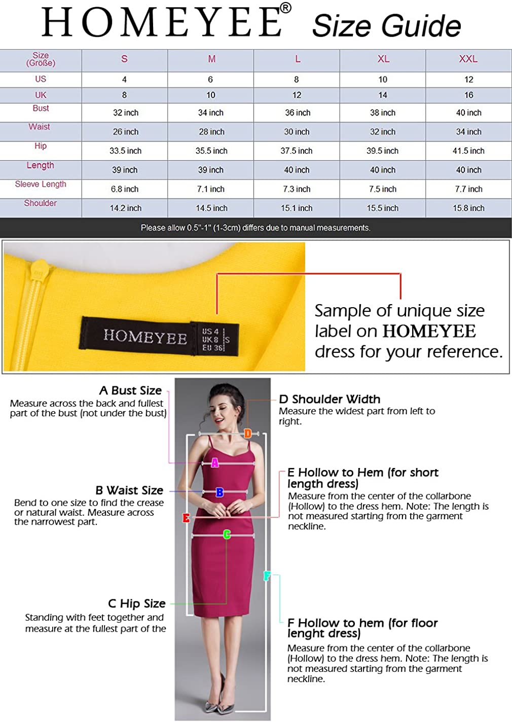 HOMEYEE Women's Short Sleeve Business Church Dress B430 | eBay