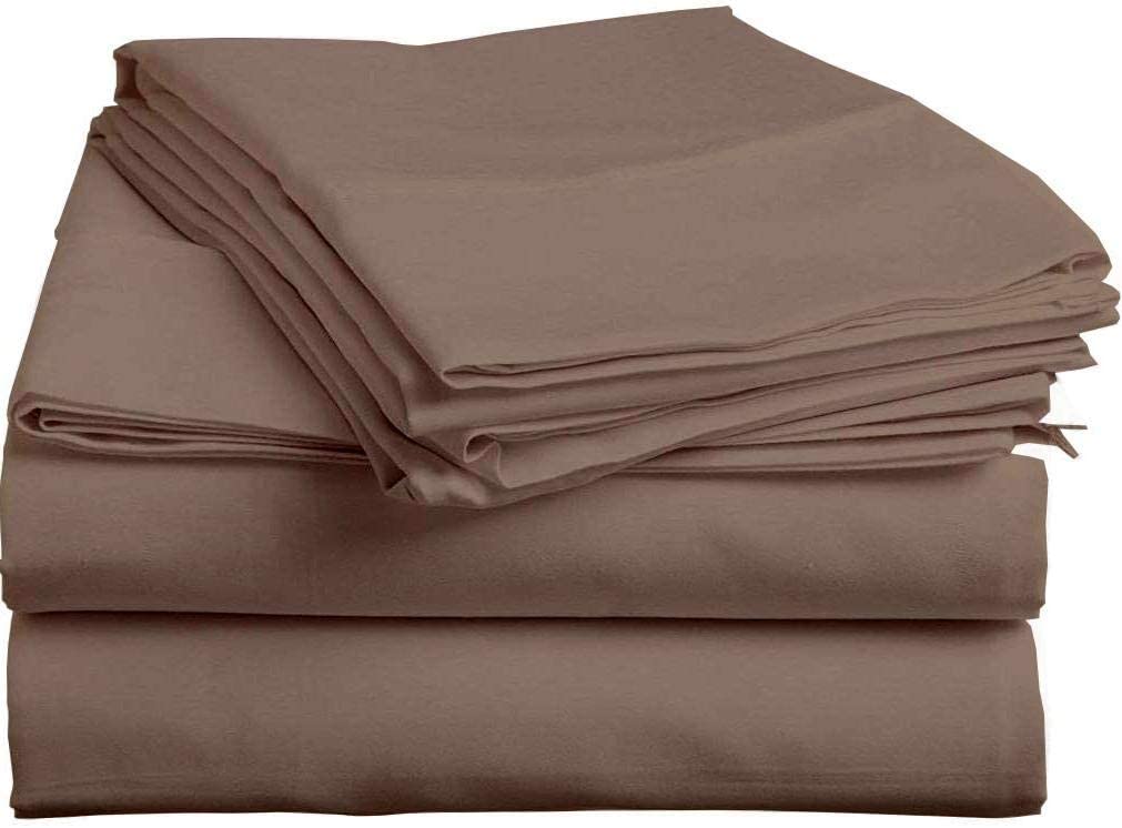 Details about   Giza Cotton Split King 5 PC Bed-Sheet-Set 100% Giza Egyptian Cotton 15" 18" Drop 