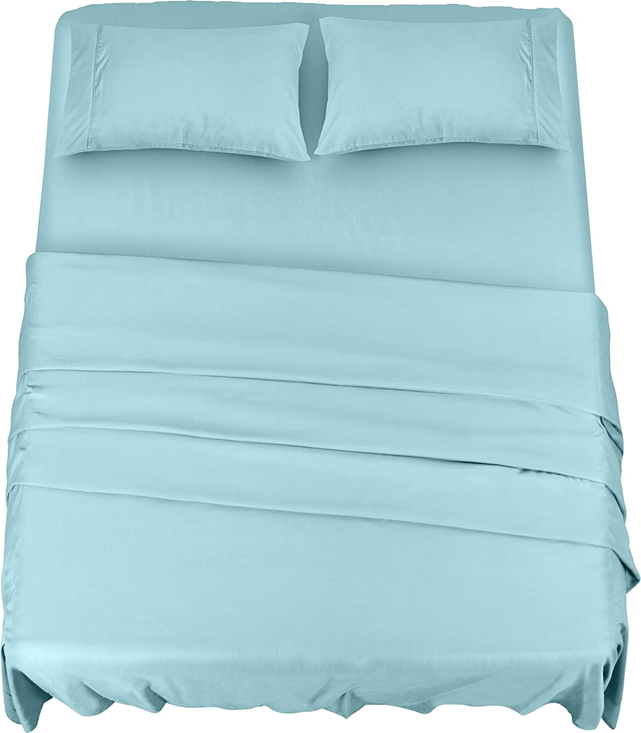Utopia Bedding Bed Sheet Set - Brushed Microfiber 4 Piece Queen Bedding