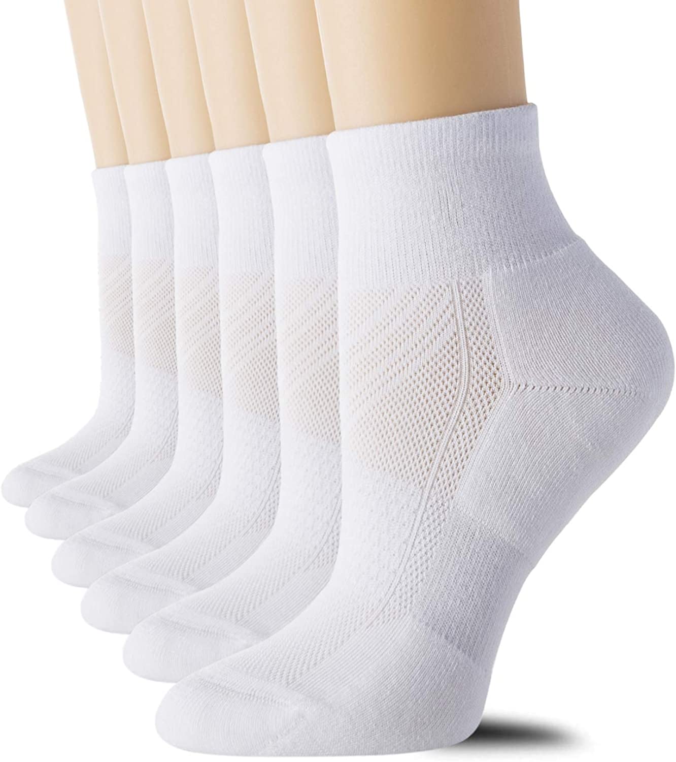 CS CELERSPORT 6 Pairs Women's Running Ankle Socks Athletic Sport Socks  Cushioned | eBay