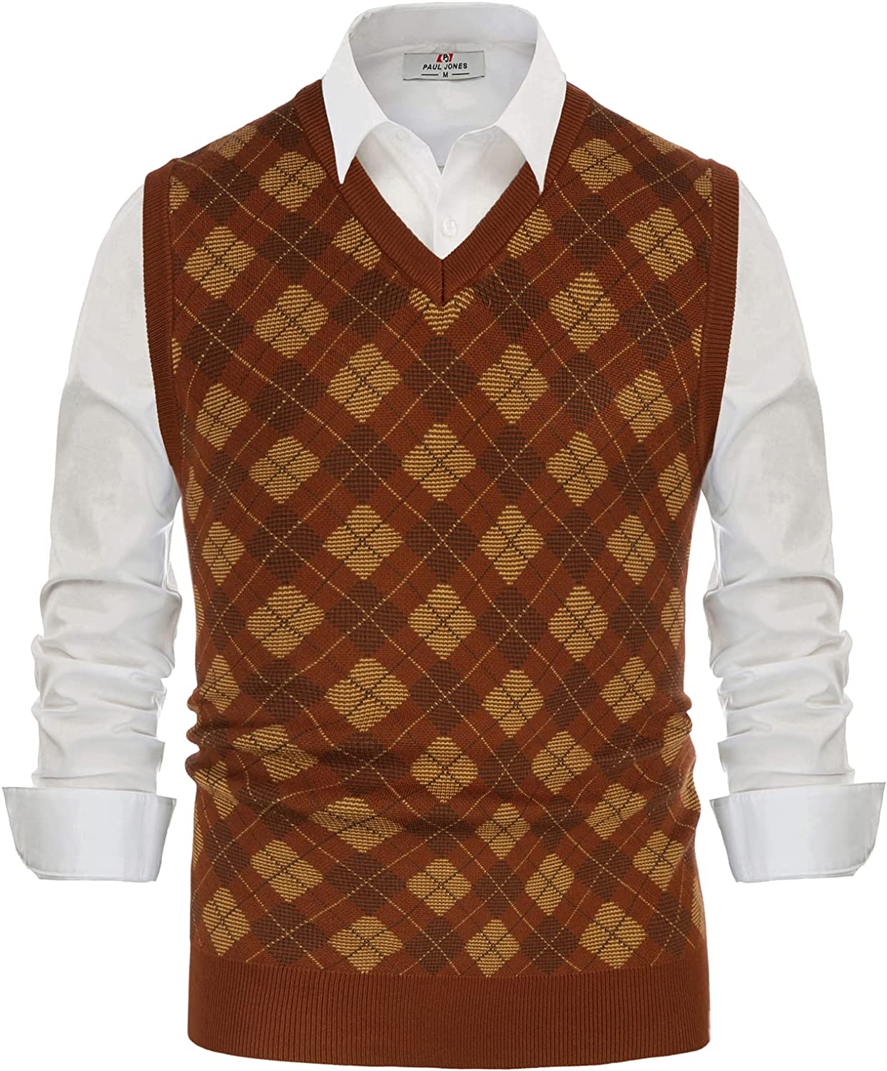 Atlanta Braves PLEASURES Knit V-Neck Pullover Sweater Vest - Brown