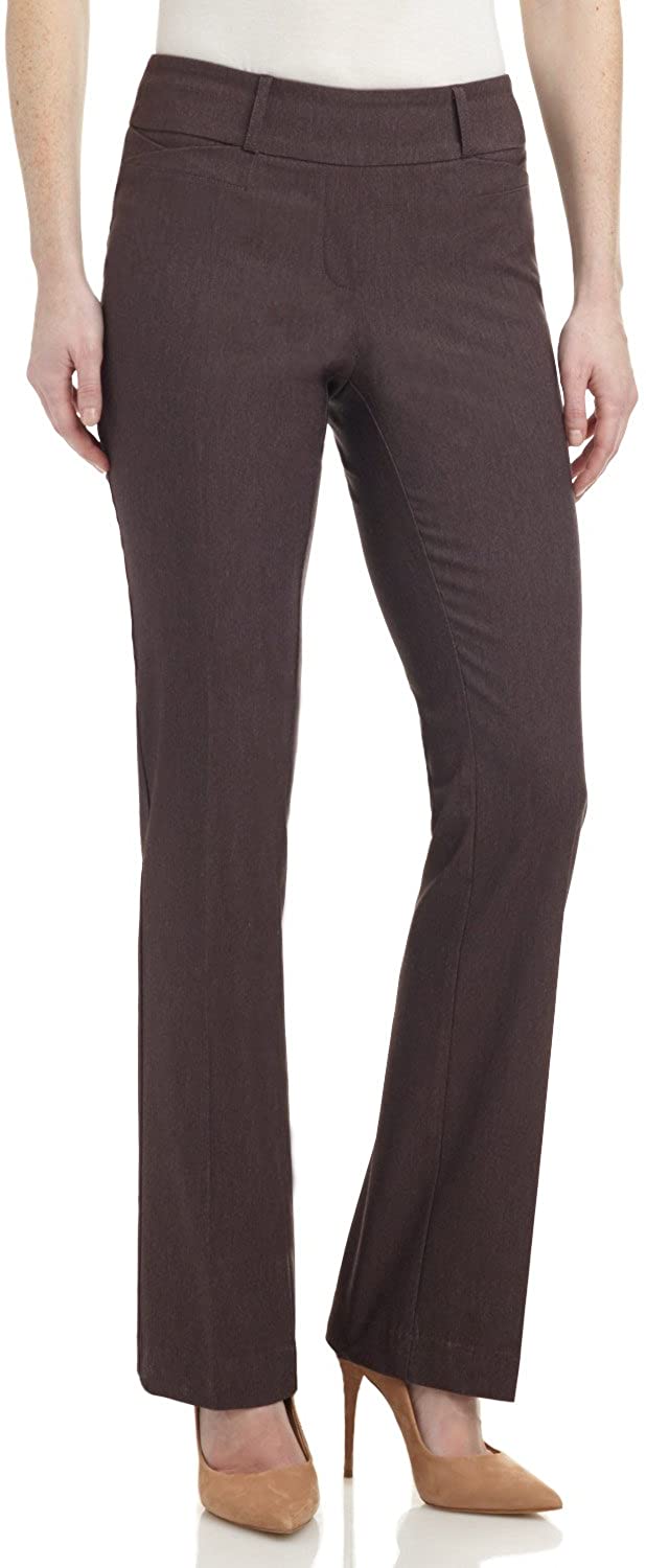 Rekucci Women's Ease in to Comfort Fit Barely Bootcut Stretch Pants