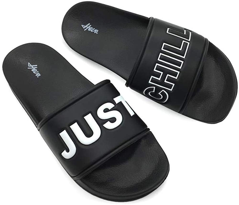 Dark FUNKYMONKEY Men's Fashion Slide Sandals Adjustable Slipper 11 DM US/EU 44 