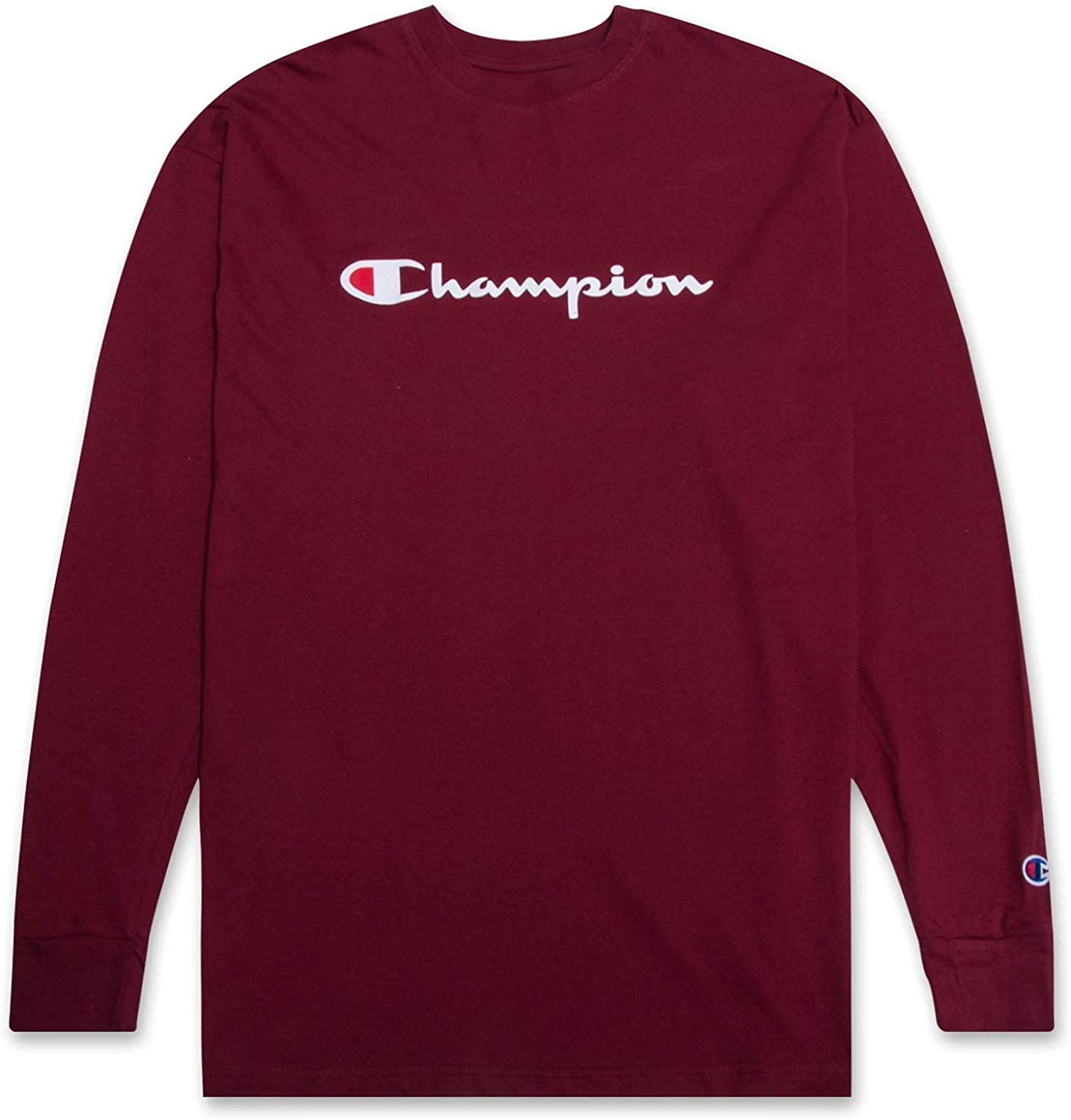 Champion Men's Classic Jersey Long Sleeve Script T-Shirt