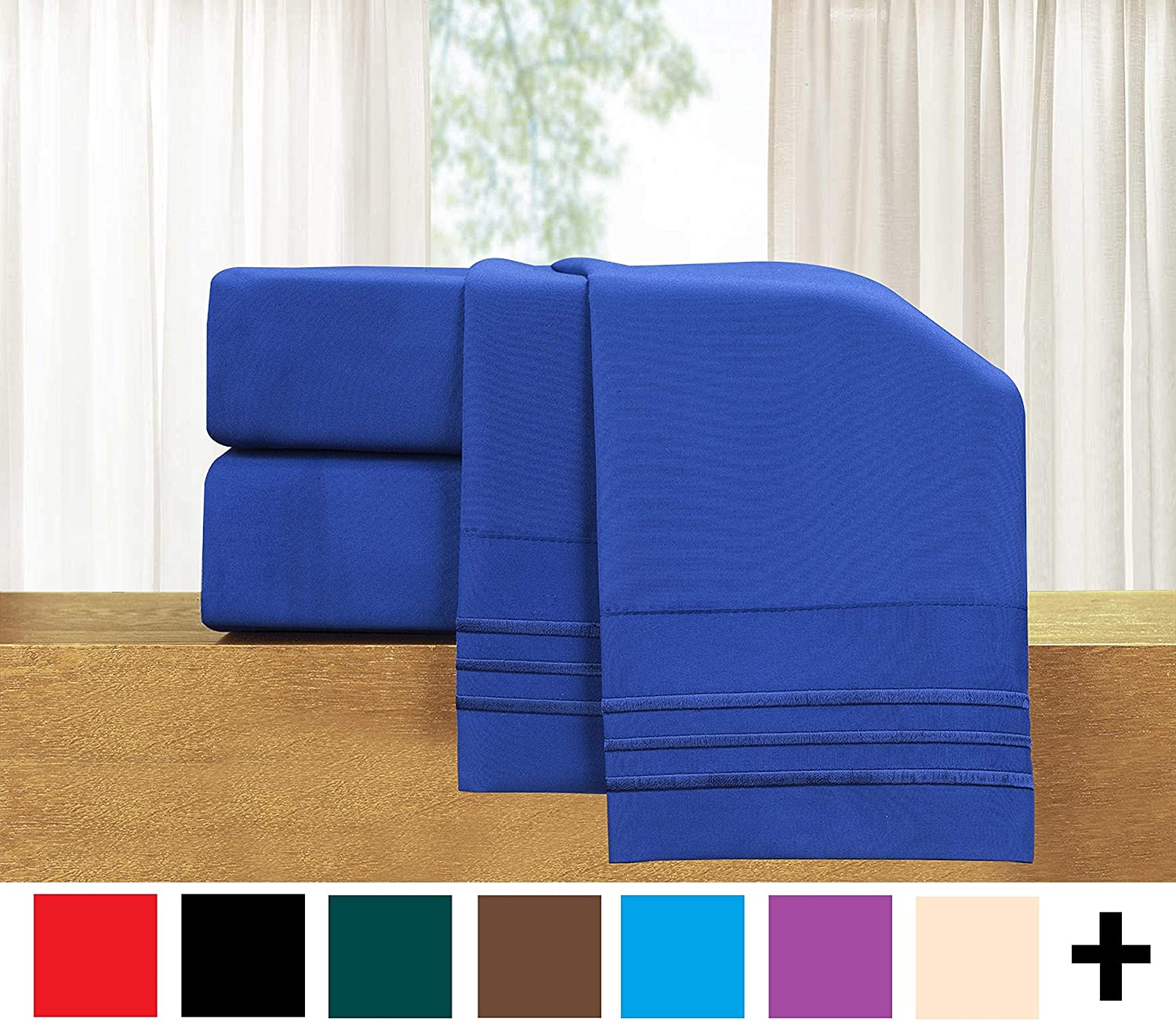 Details about   Elegant Comfort 822RRW-Full-Red 4-Piece Sheet Set-Luxury Bedding 1500 Thread Cou 