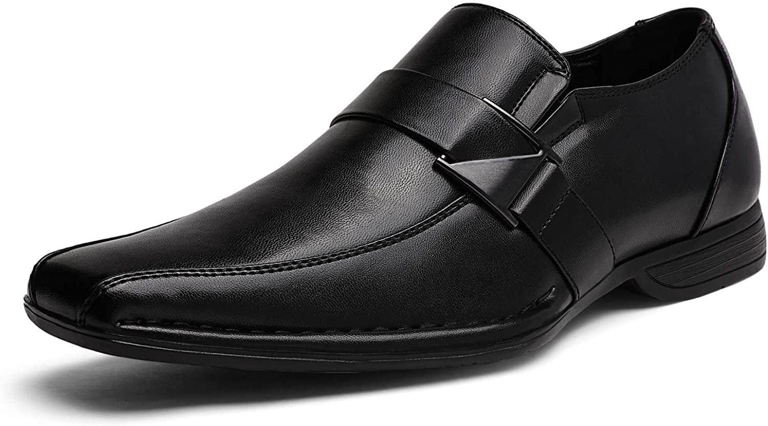 bruno marc men's giorgio leather lined dress loafers shoes