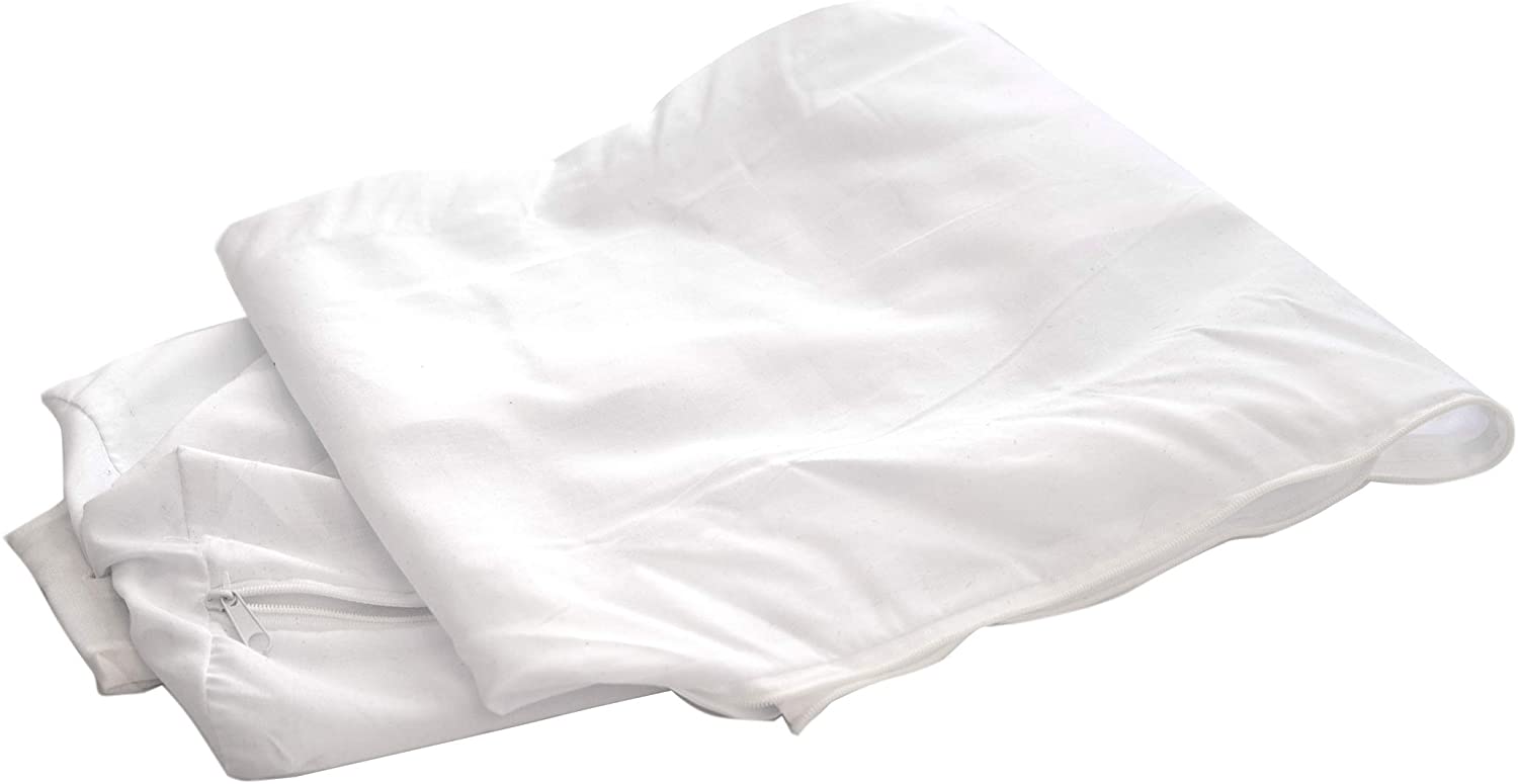 SnugStop Pillow Case Bed Headboard Wedge Mattress Wedge Case (Pillow Case  Twin White)