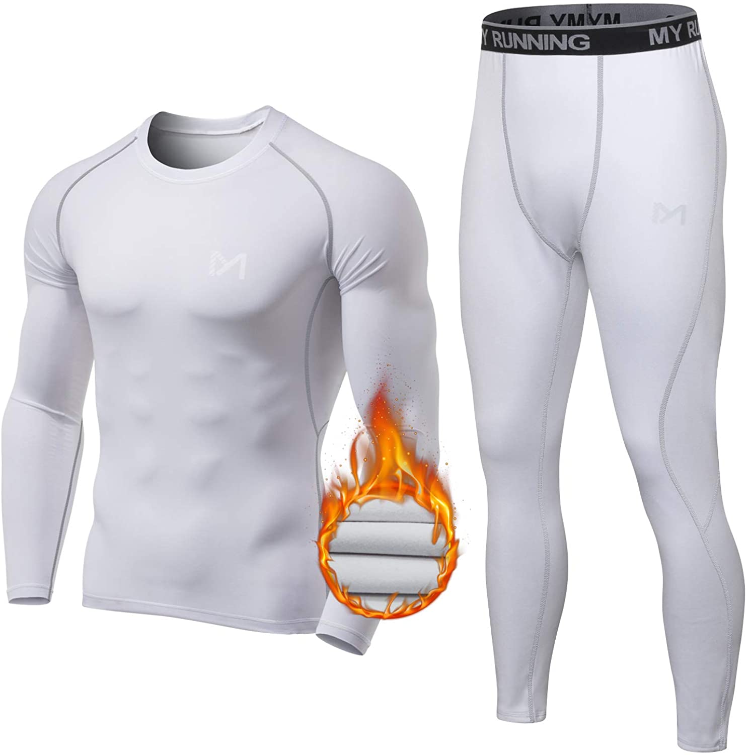 Men's Thermal Underwear Set Sport Long Johns Base Layer for