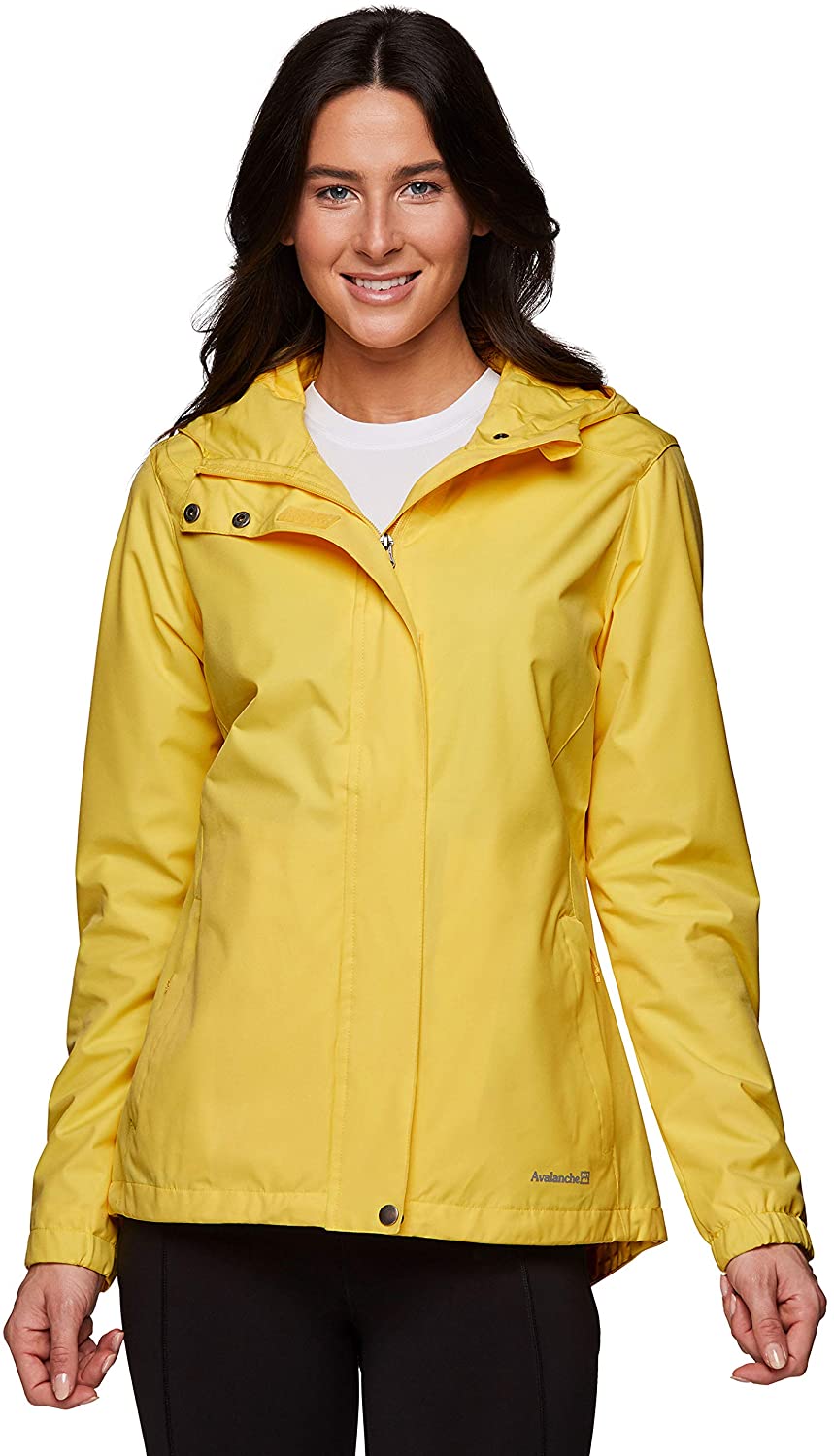 Avalanche Women's Packable Rain Coat Hooded Soft Shell Jacket With Pockets