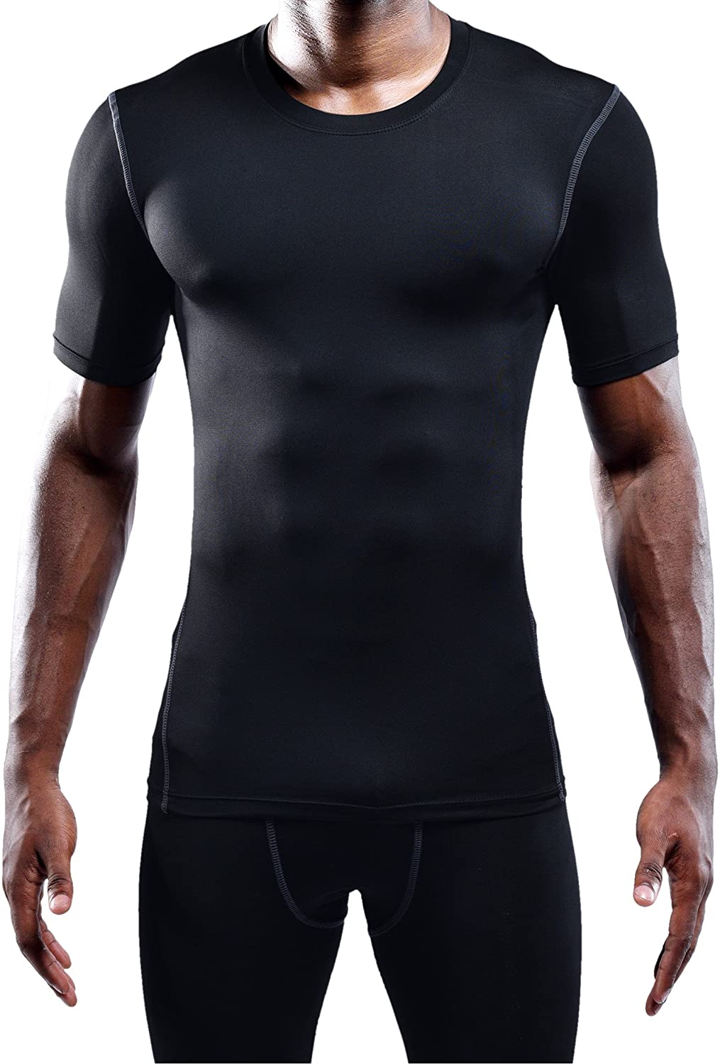 Neleus Men's 3 Pack Athletic Compression Under Base Layer Sport Shirt ...