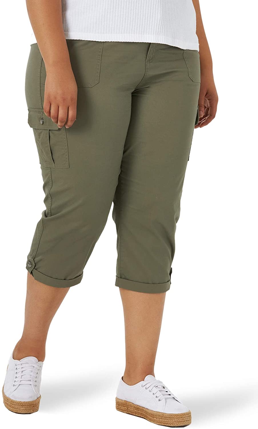 Lee® Womens Flex To Go Mid Rise Cargo Capri Pants