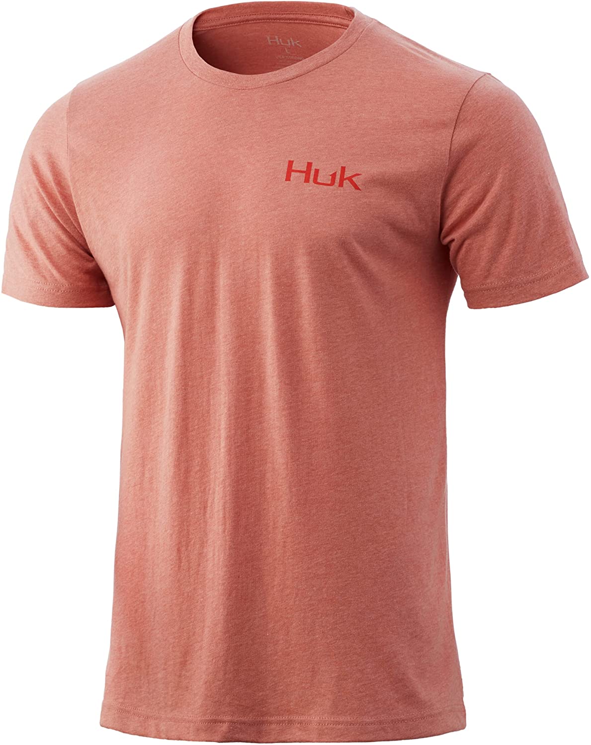 Huk KC Scott Tuna Short Sleeve Black Button Front Fishing Shirt L New 