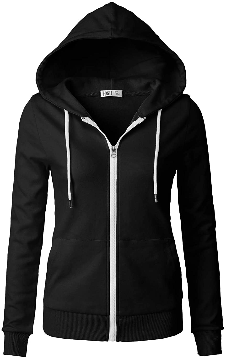 H2H Womens Active Slim Fit Zip up Long Sleeve Hoodie Jacket | eBay