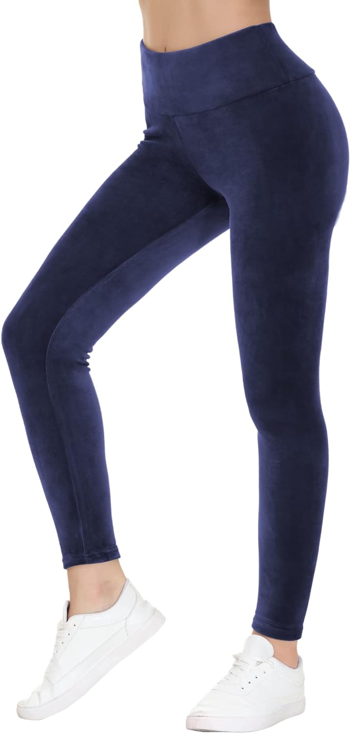 COZZIPLUS Women Velour Legging- High Waisted Buttery Soft Velvet Stretchy  Legging, Aqua, Small : : Clothing, Shoes & Accessories