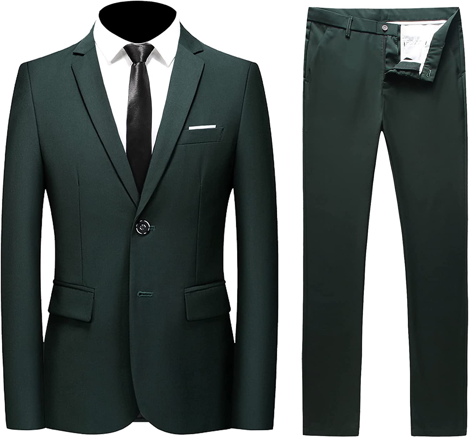 MOGU Mens Slim Fit Suit 2 Piece Tuxedo for Prom Business Wedding Dance (Suit  Jacket + Pants), Aqua, 30 : : Clothing, Shoes & Accessories