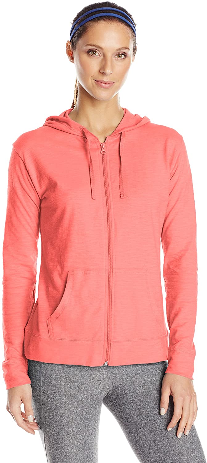 Hanes Women's Jersey Full Zip Hoodie Choose SZ/Color 