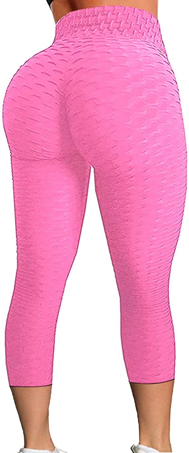 YOFIT Womens Butt Lift Push up Capri High Waist Yoga Pants Workout Leggings  #6 Black L : Buy Online at Best Price in KSA - Souq is now :  Fashion