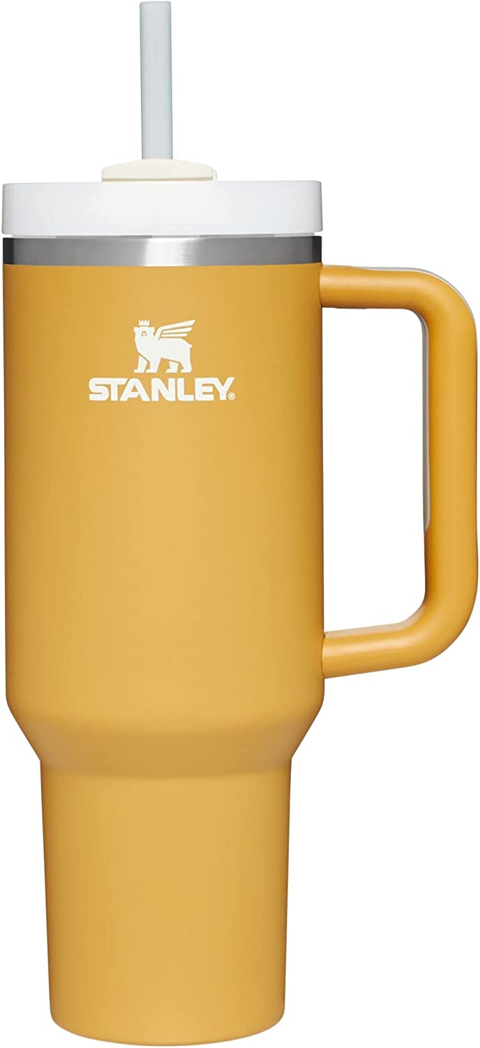 Stanley The Quencher H2.0 FlowState 30 oz Double-wall Vacuum Cream BPA Free  Insulated Tumbler