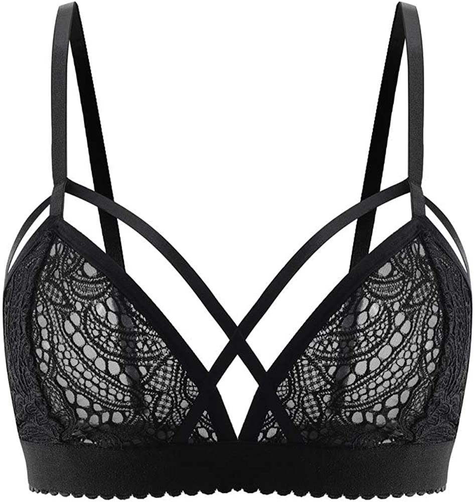 Buitifo Women Lace Bra Sexy Bralette Strappy Crop Top Soft Bustier Lingerie Unpa Ebay