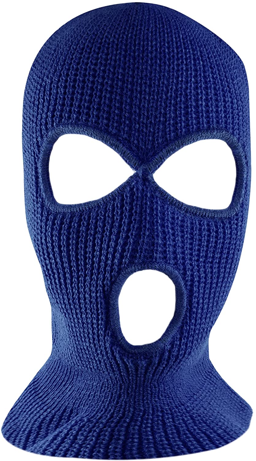 Knit Sew Acrylic Outdoor Full Face Cover Thermal Ski Mask by Super Z Outlet