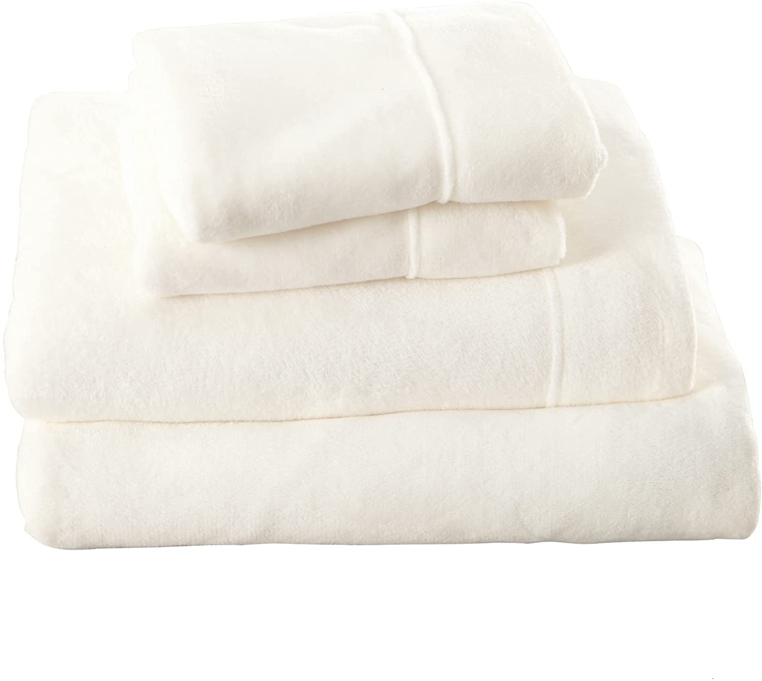 Micro Fleece Extra Soft Cozy Velvet Plush Sheet Set. Deluxe Bed Sheets with Deep