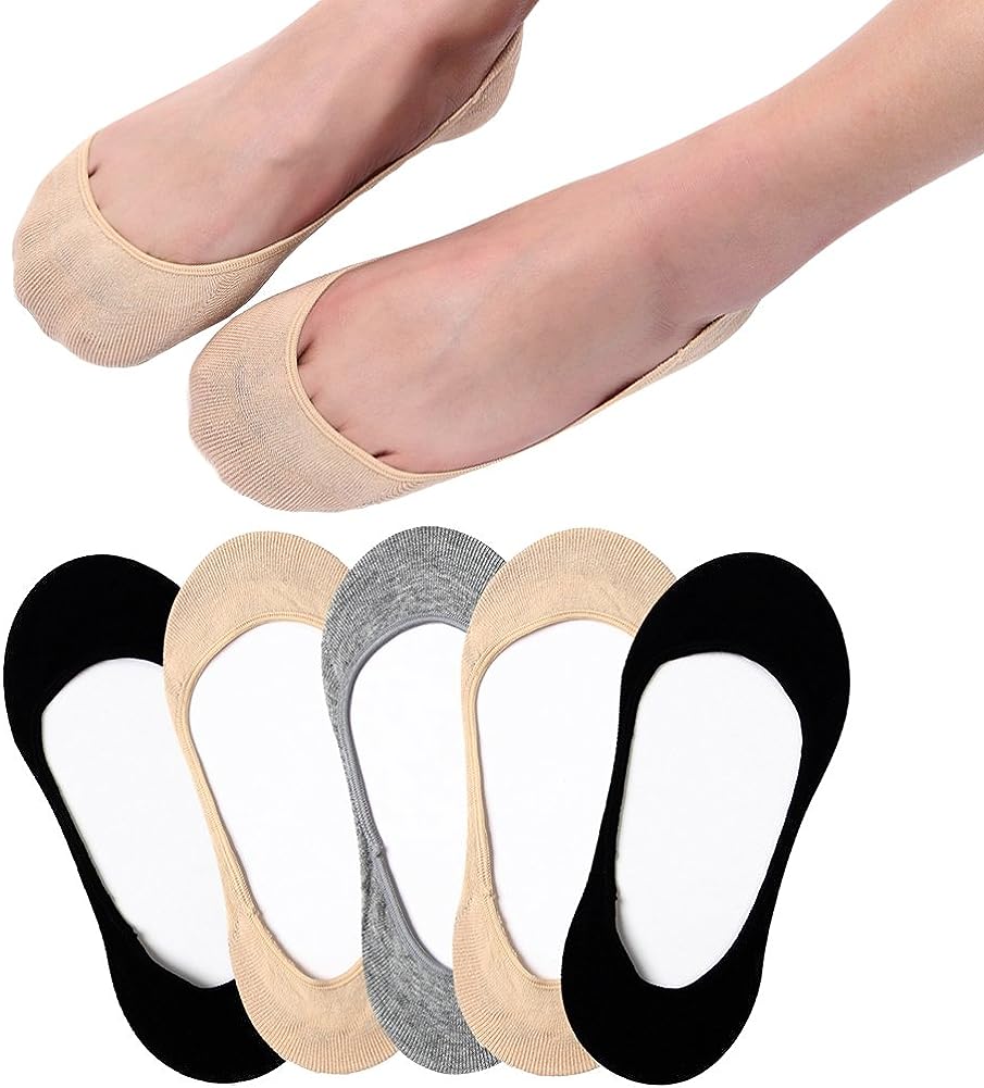 Women No Show Liner 6 Pairs Non Slip Socks Invisible Low Cut For