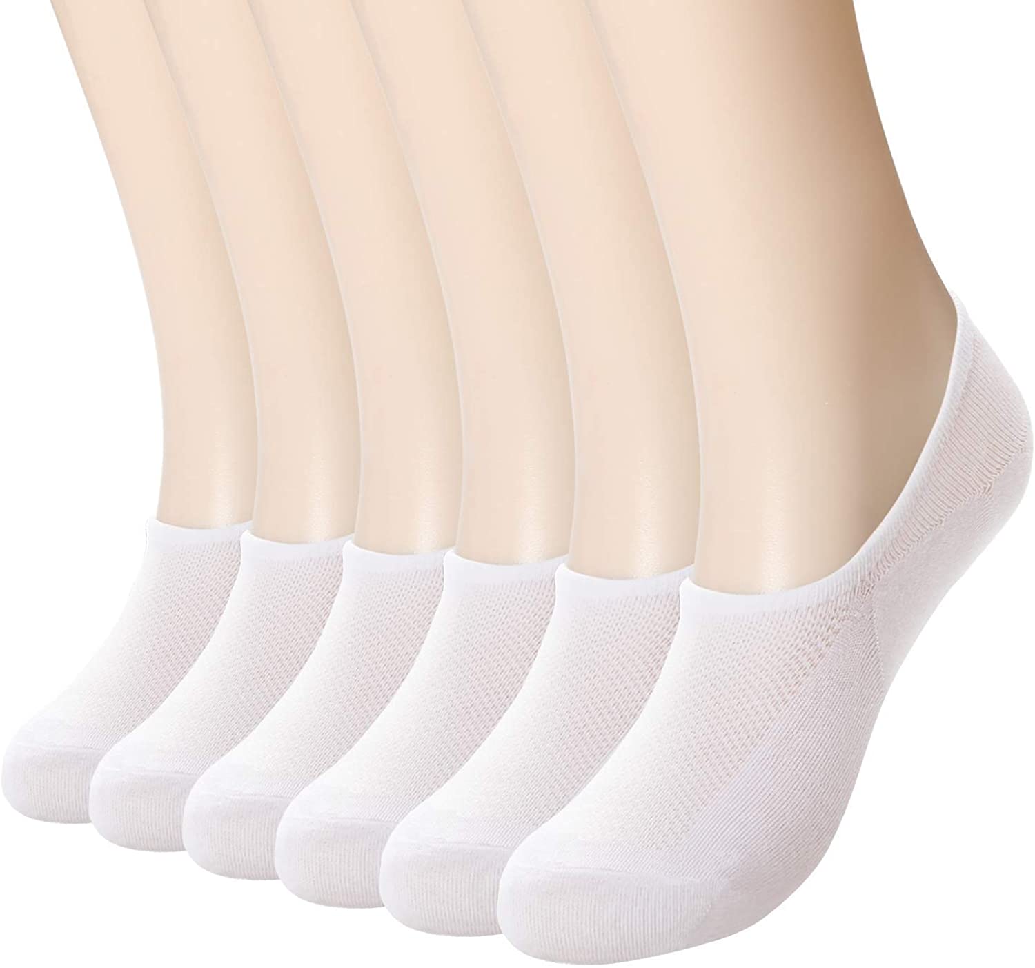 +MD 6 Pack Bamboo Low-cut Socks & 6 Pack Womens No Show Liner Bamboo ...